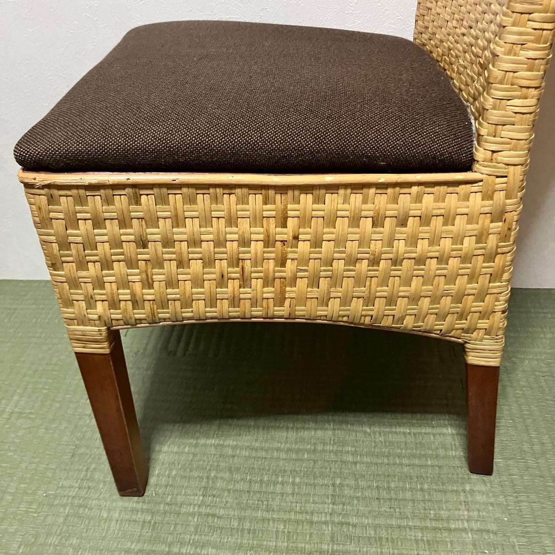 【希少】桜屋工業 チェリーファニチュア ラタンチェア 編み込み