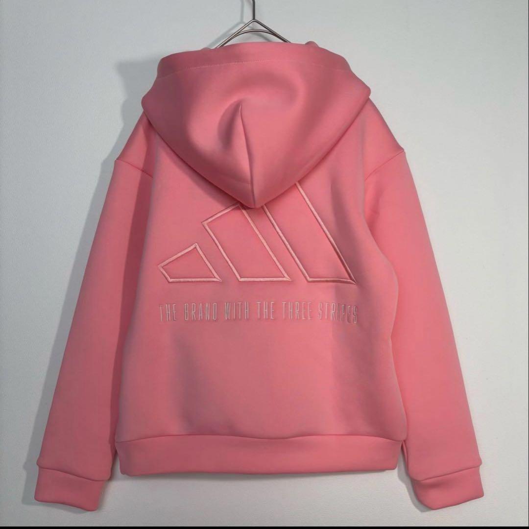 新品adidas ゴルフダンボールニットフーディースカート セット　ビックロゴ