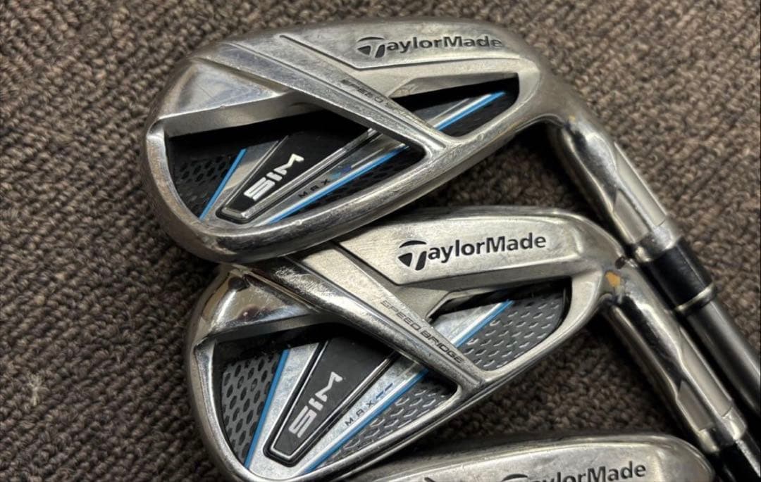 ぶっ飛び！TaylorMade テーラーメイド SIM MAX アイアン４本　S