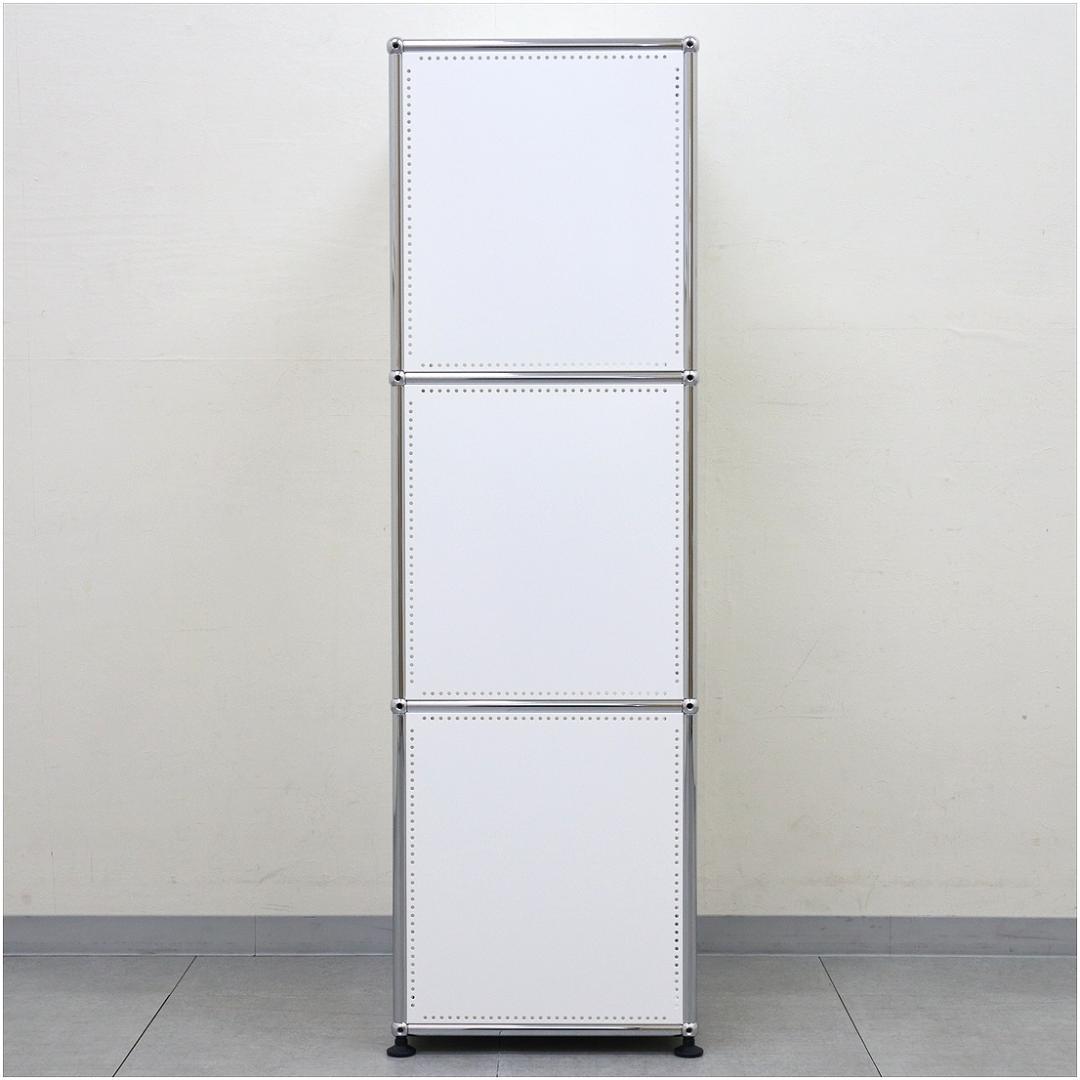 正規品 USM ハラーシステム キャビネット シェルフ 1列3段 ピュアホワイト