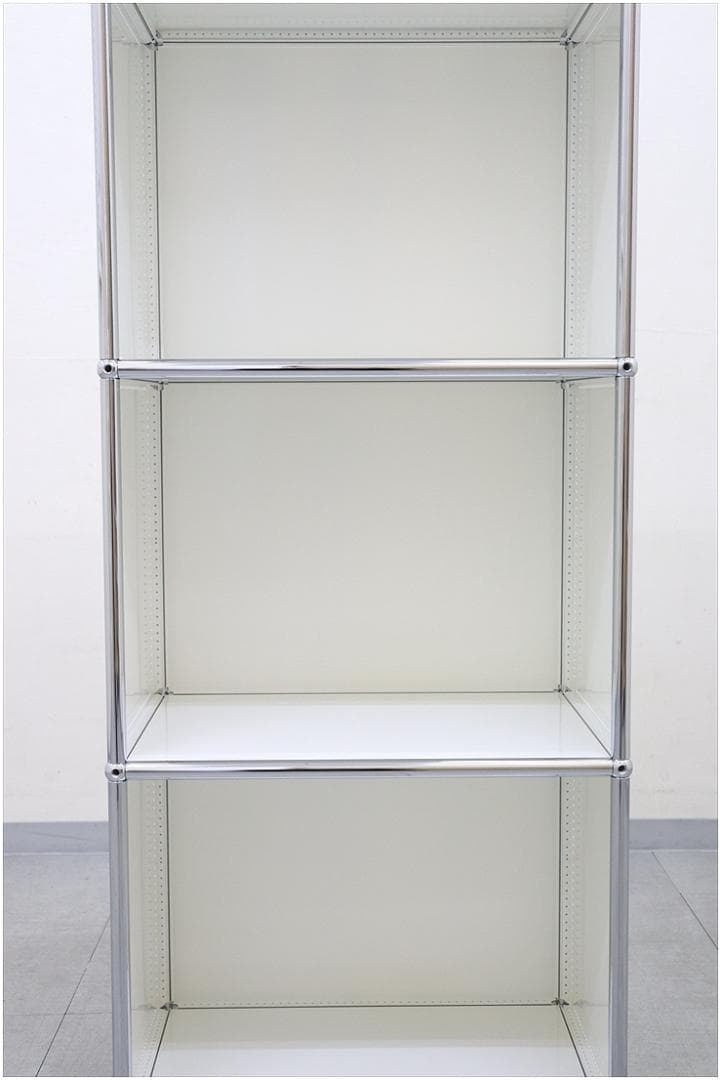 正規品 USM ハラーシステム キャビネット シェルフ 1列3段 ピュアホワイト