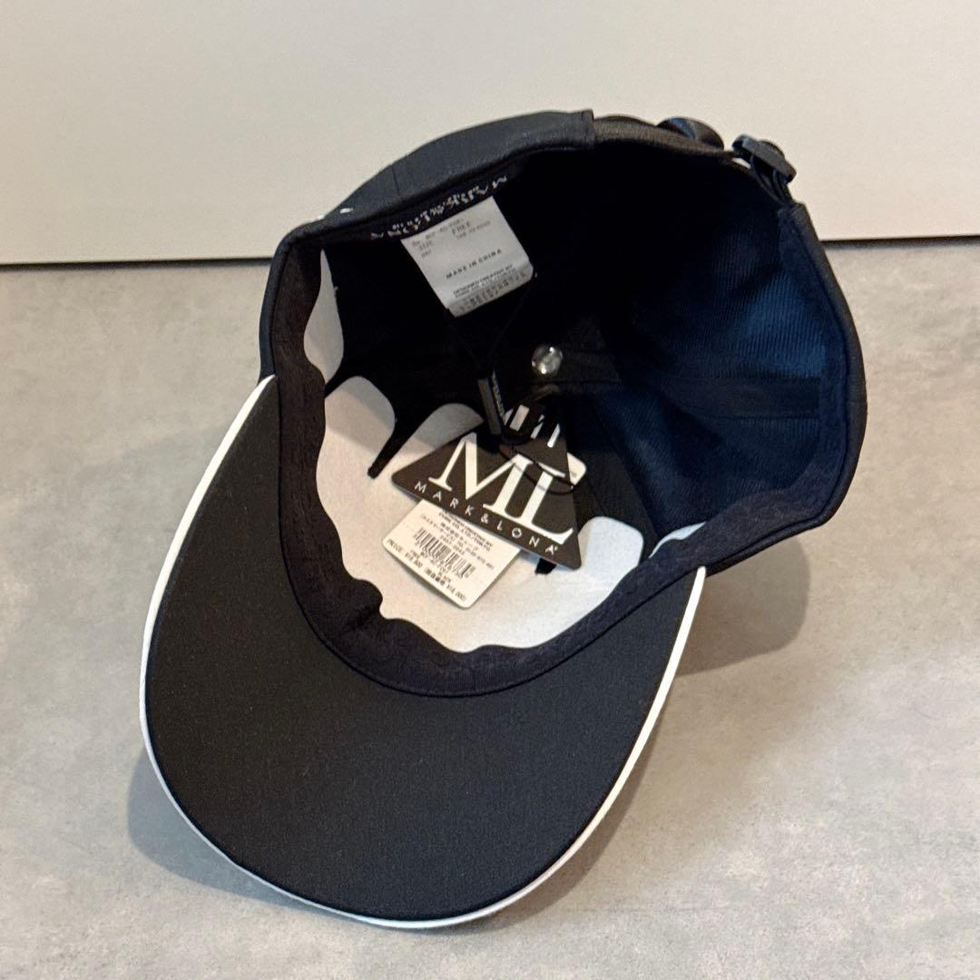 新品 ★ MARK&LONA キャップ 帽子 マーク&ロナ ブラック 正規品