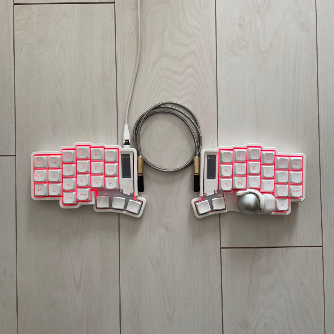 keyball44 + ケース + スイッチ + キーキャップ + テンティング