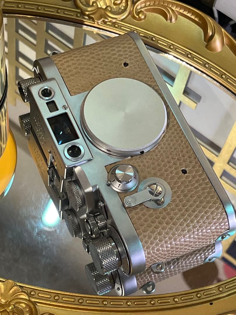 Leica ⅢG 本革リザード張替 レンズElmar 50mm f3.5