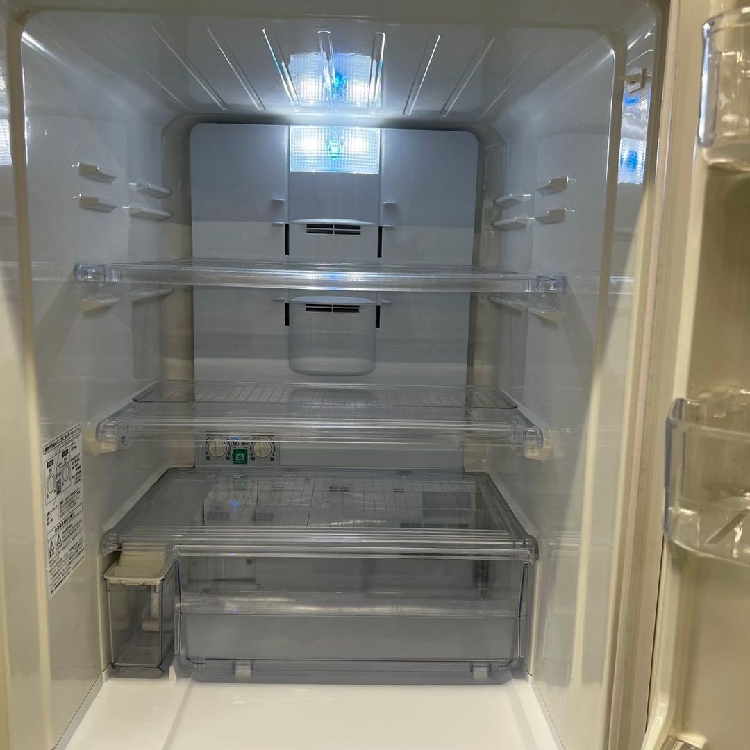 ★911　シャープ　冷蔵庫　大型　350L　両開き　どっちもドア　設置無料　安い
