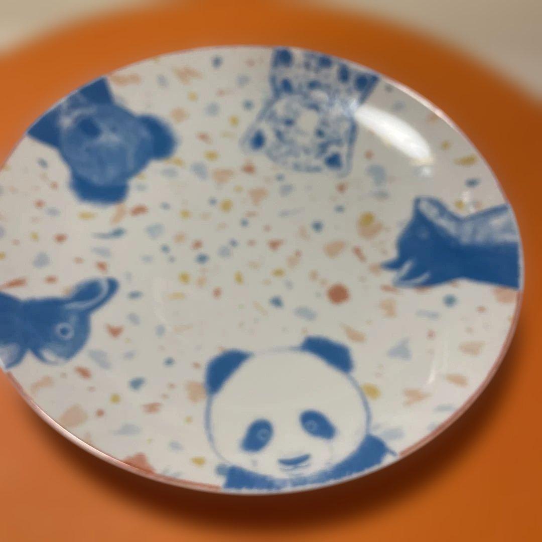 くーま❗️ かわいいパンダ　HERMES パスパス ベビー食器3点セット