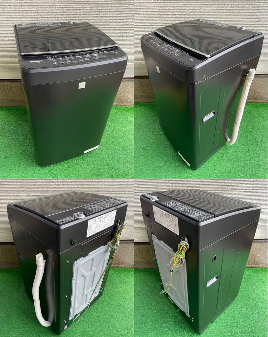 636分解洗浄済み✨ 生活家電2点セット 冷蔵庫 洗濯機 一人暮らし ブラック