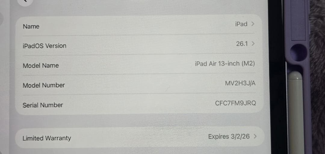 Apple iPad Air (M2) 256GB Wi-Fi 13インチ