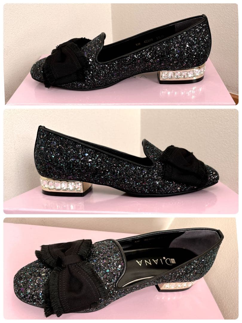 ❤️DIANA❤️グリッター ビジューソールフラットシューズ 23㎝ 新品未使用