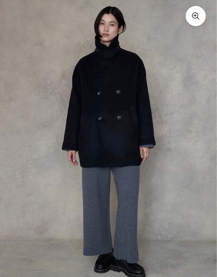 【新品タグ付き】25AW TICCA ティッカ　ピーコート　Pコート　ネイピー