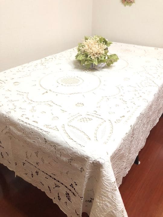 英國アンティーク　レース　刺繍　ローラアシュレイ