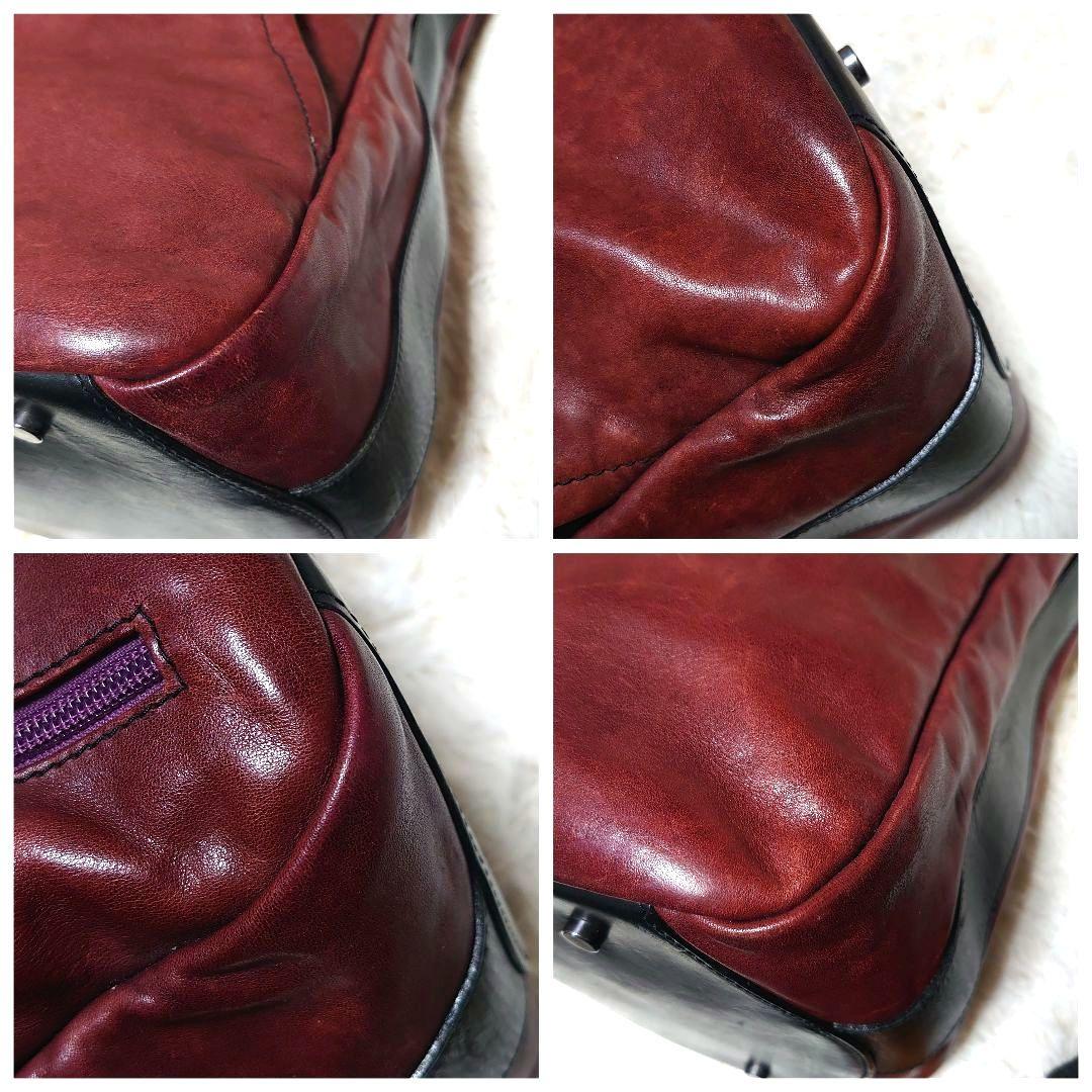 TIP ZONE ティップゾーン 本革 ショルダーバッグ 2way