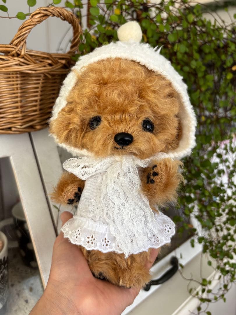 テディプードル　テディわんこ　ぬいぐるみ　プードル　ハンドメイド
