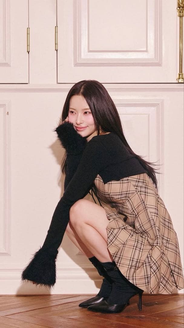 randy チェック柄ミニワンピース