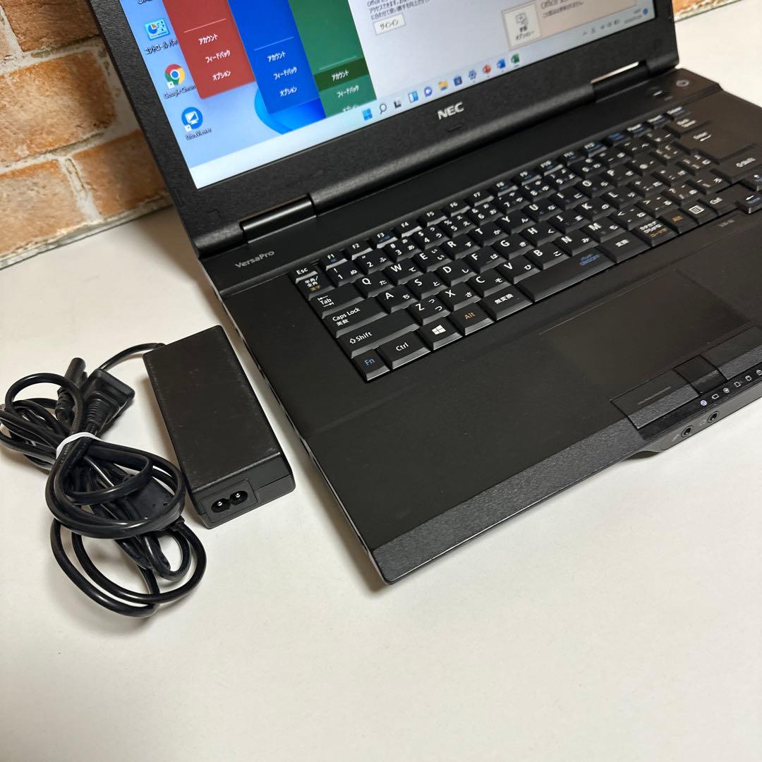 NECVersaproノートPC 高速起動SSD Windows11オフィス付き