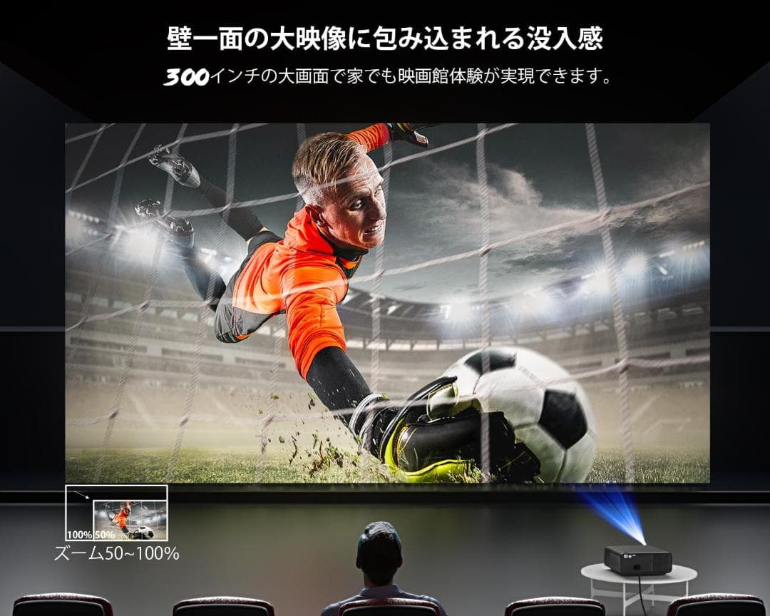 【新品未開封】COOAU プロジェクター Android TV搭載 4K対応