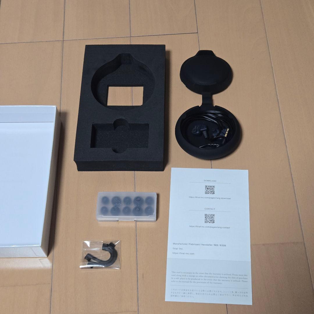 【ほぼ新品】final A4000 ダークネイビー イヤホン 有線イヤホン