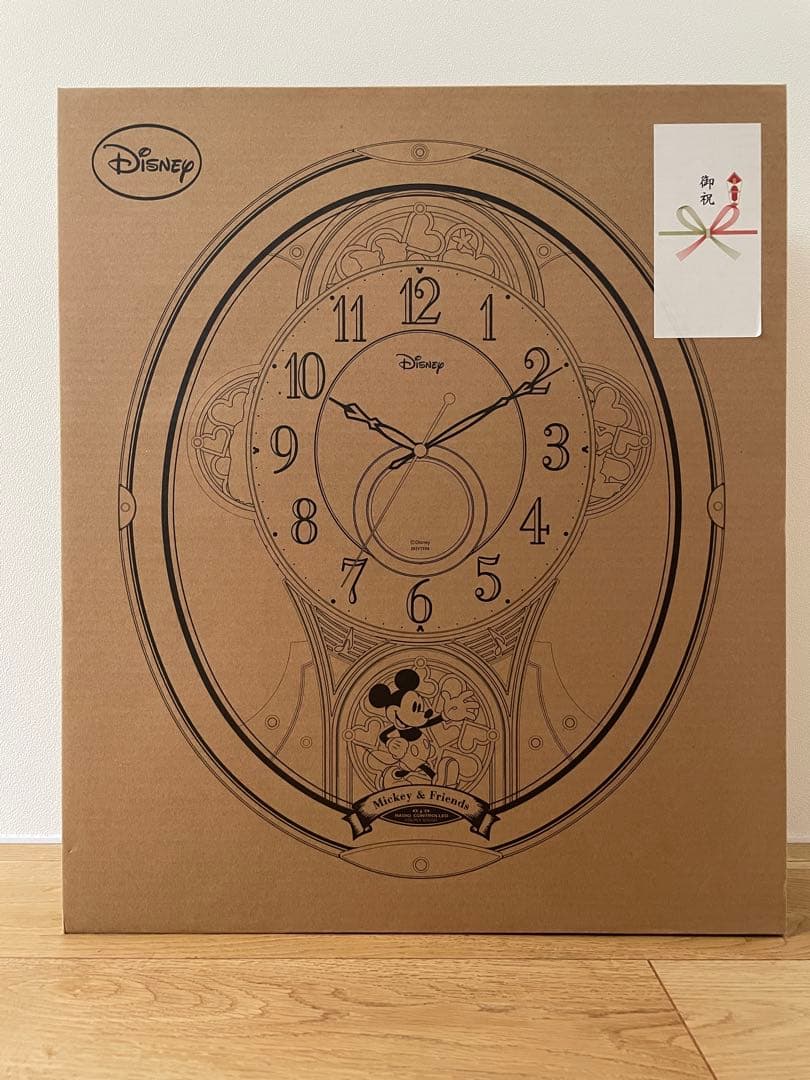 ディズニー　ミッキー&フレンズ　掛け時計　電波時計　からくり時計