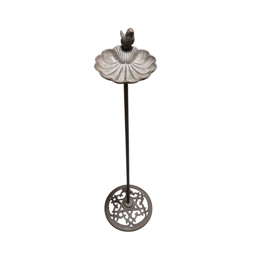 小鳥モチーフ 鋳物バードフィーダー ガーデン