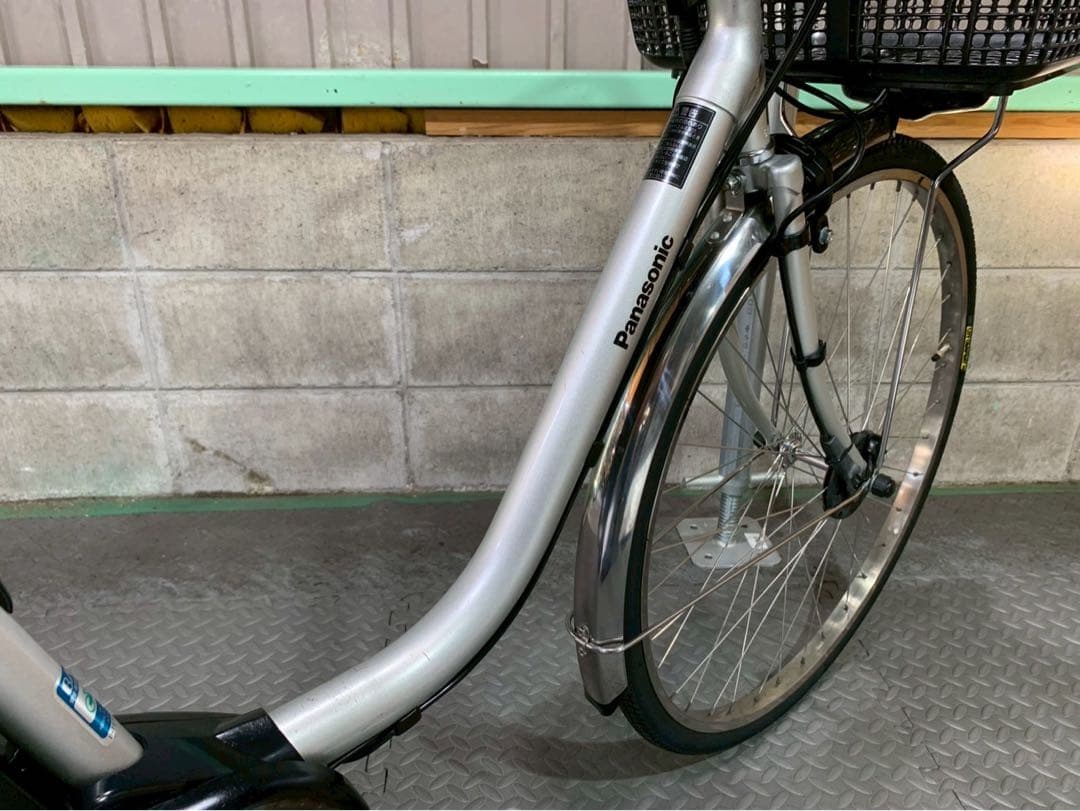 電動自転車　パナソニック　ビビDX 26インチ シルバー　№6114