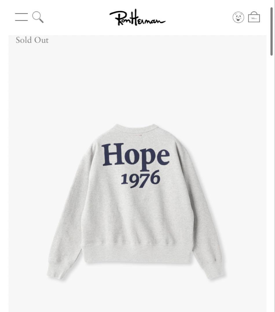 ロンハーマン　Ron herman ロゴ　スウェット　プルオーバー　グレー