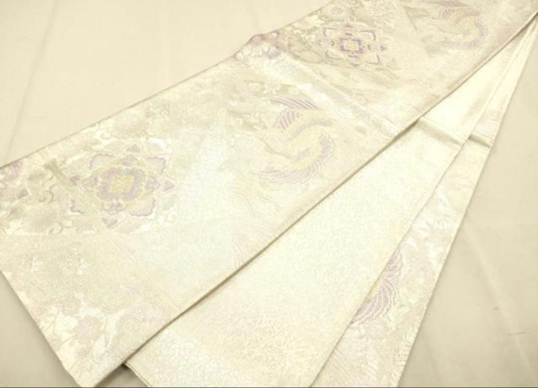 振袖フルセット6点サイズＬ糸巻文　暈し染め　金彩　正絹