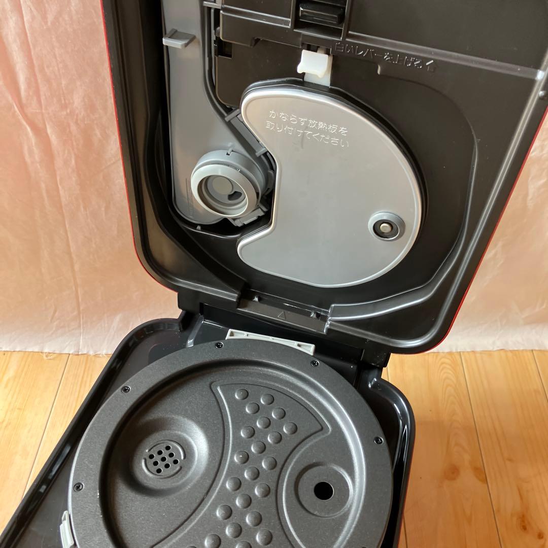 MITSUBISHI NJ-XWB10J 蒸気レス IH炊飯器 本炭釜 赤