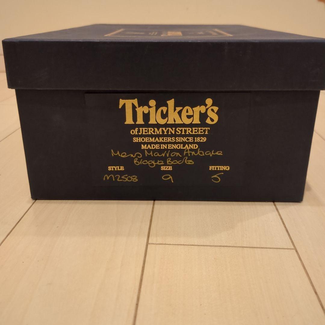 【美品】Tricker'sカントリーブーツ　　マロンアンティークM2508