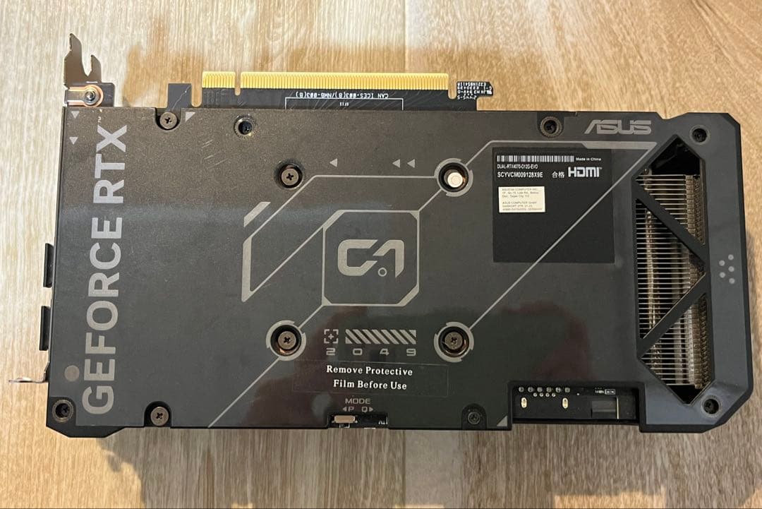 グラフィックボード・グラボ・ビデオカード ASUS Dual GeForce RTX4070 12GB