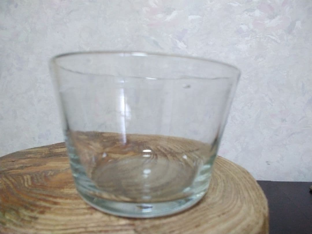 レトロ　気泡ガラス製　お猪口　酒器　グラス　明治　大正