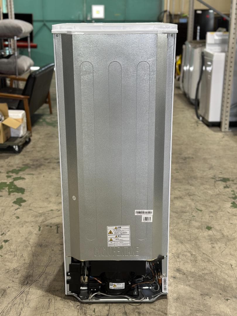 やや訳アリ■アマダナ 2ドア冷蔵庫 154L AT-RF150-WH 白 右開き