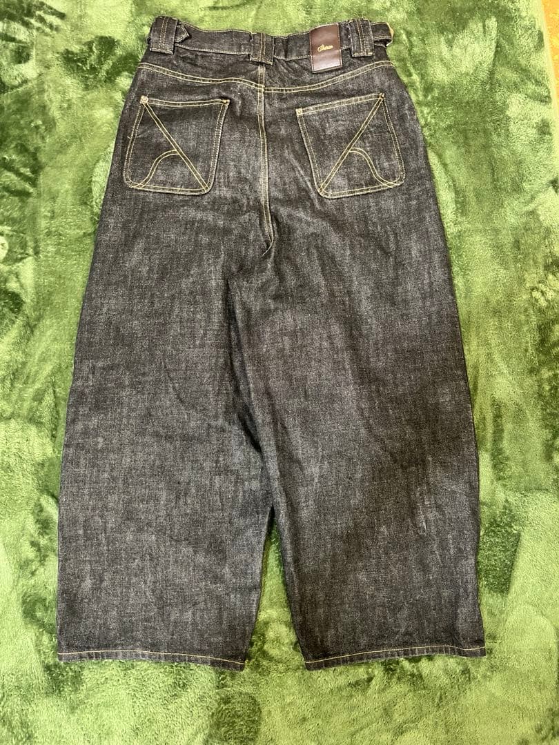 shinzobrand 15oz ブラック denim pants 赤耳