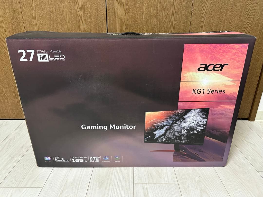 Acer エイサー ゲーミングモニター 27インチ 165Hz フルHD 美品