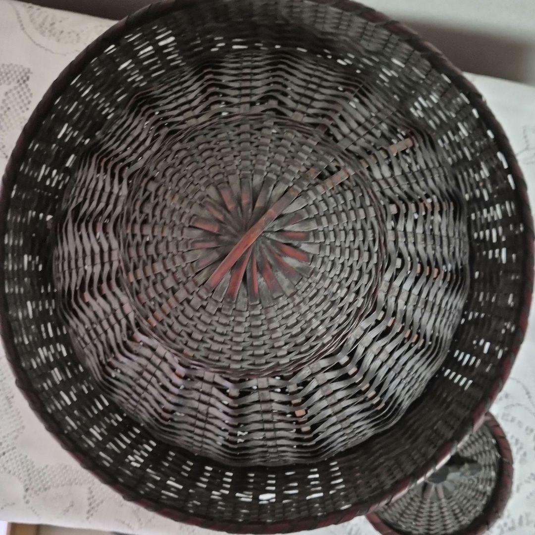 竹編み込み風炉釜