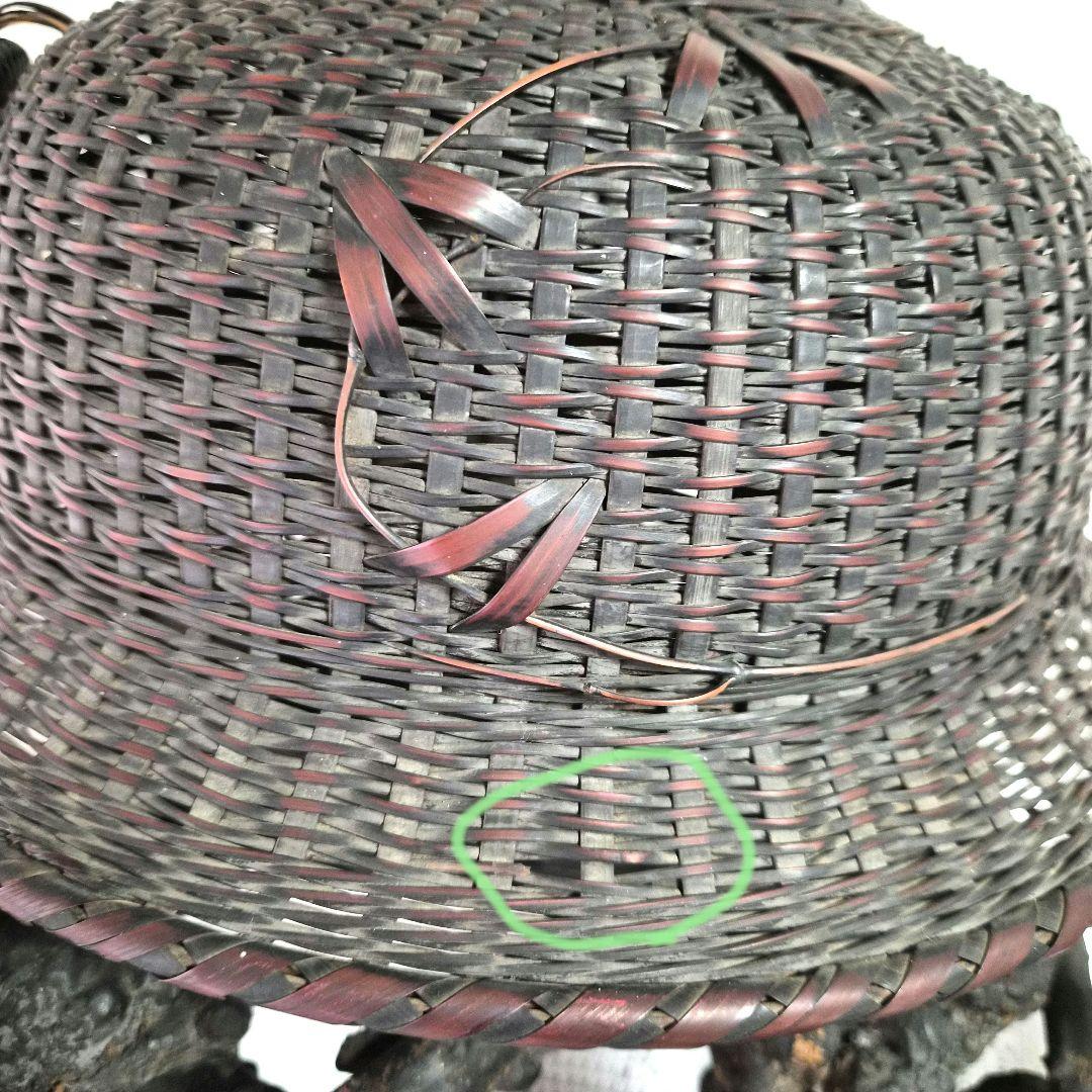 竹編み込み風炉釜