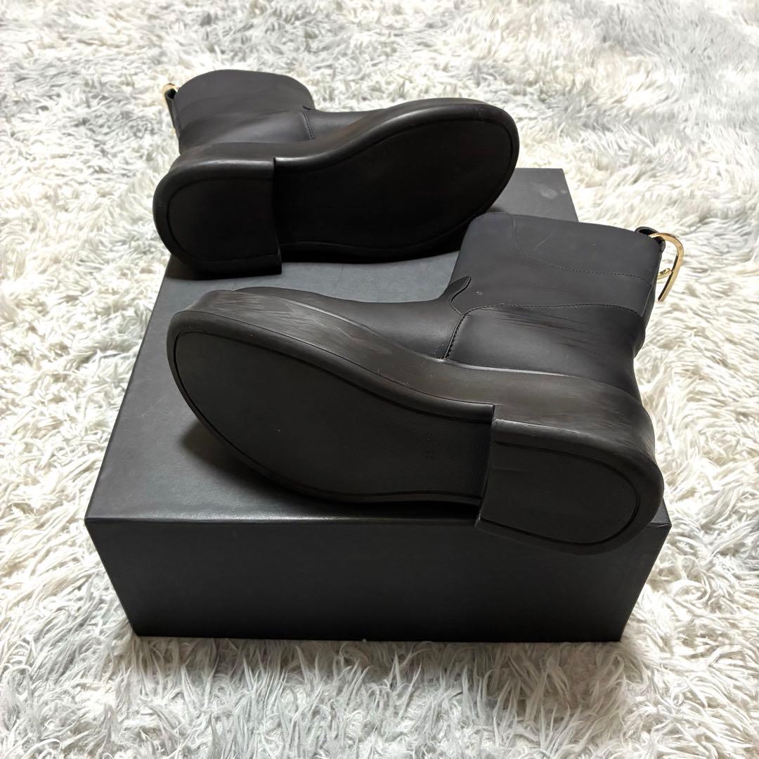 【良品】Purpred 撥水 ラバーブーツBLACK〈定価42,900円〉