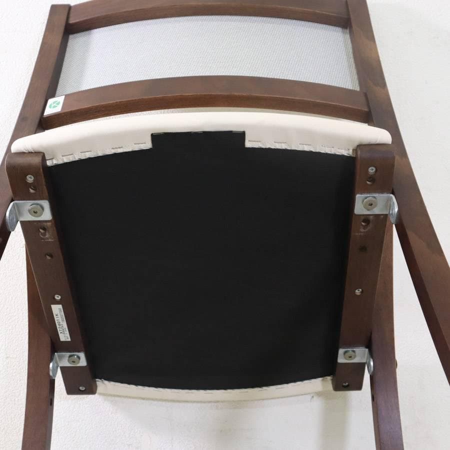 カリモク家具 デスクチェア XT2401IK ブナ材 アイボリーxモカブラウン