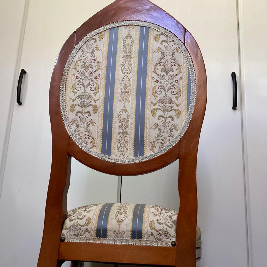 イタリア アンティーク ドールチェア ダイニングチェア 椅子 ロココ 姫系