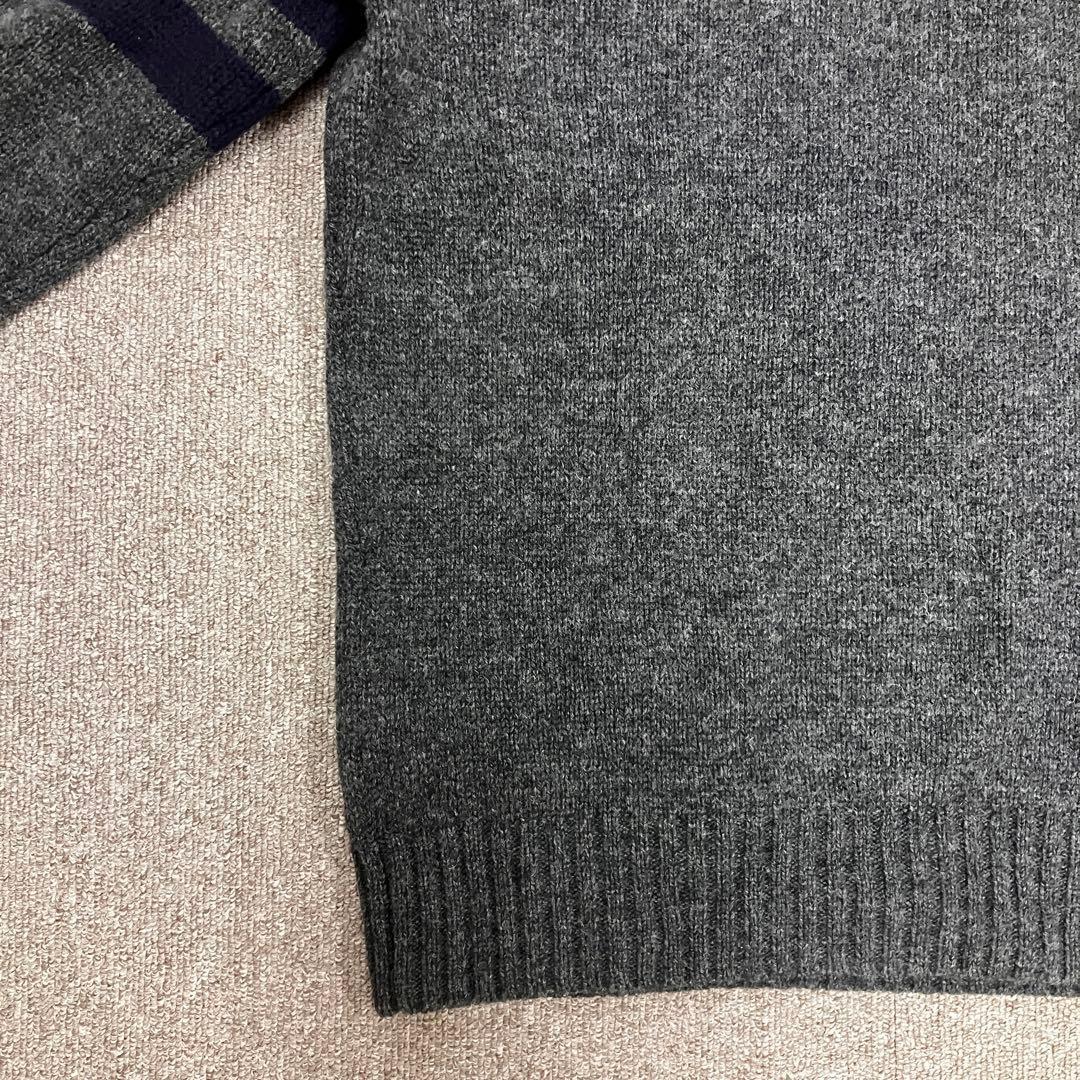 ポロ ラルフローレン ベア レタード セーター 50周年 グレー リンガー