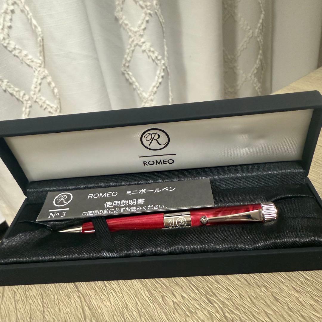 タイムセール！Romeo ロメオ No．3 イタリアンレッド　ミニボールペン