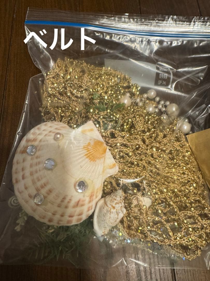 豪華5点 ベリーダンス衣装 マーメイド カスタム ヘッドドレス付 週末限定価格