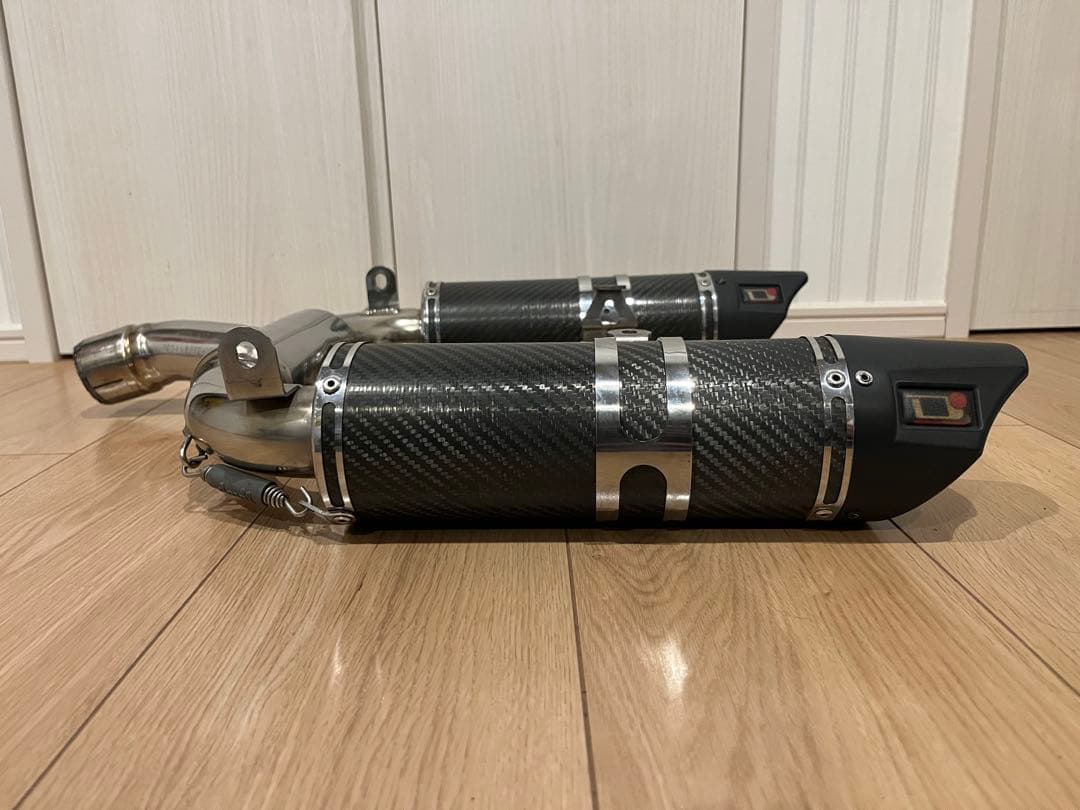 GSR400 デビルマフラー　カーボン　devil スリップオン