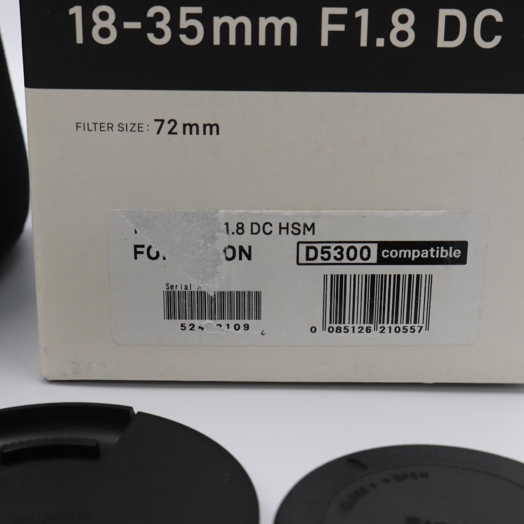 Sigma 18-35mm F1.8 DCレンズ Nikon DC HSM