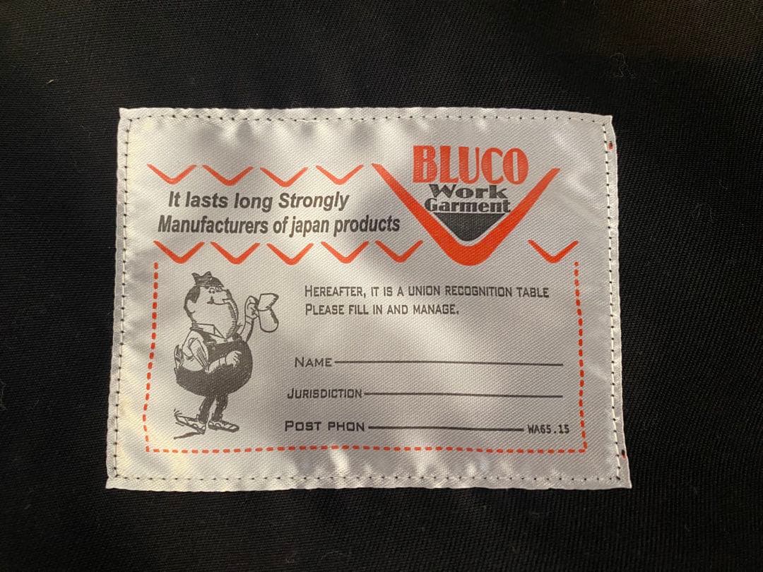 bluco ブルコ　オーバーオール　Lサイズ　ブラック