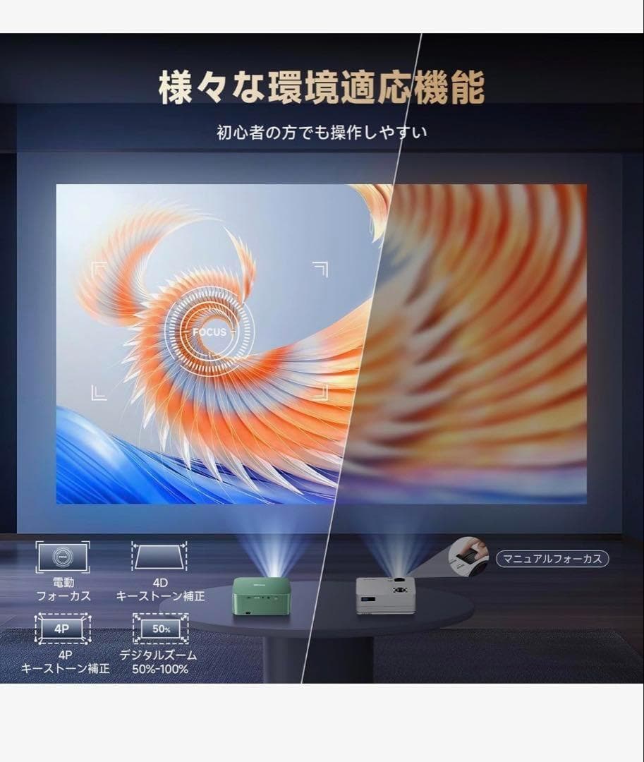 iSinbox 家庭用プロジェクター 小型 700ANSIネイティブ1080p