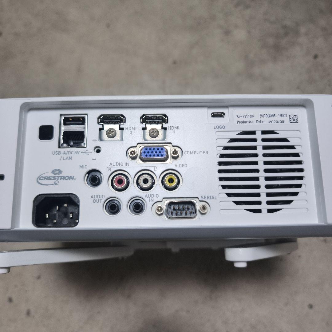 CASIO データプロジェクター XJ-F211WN 電源コード リモコン