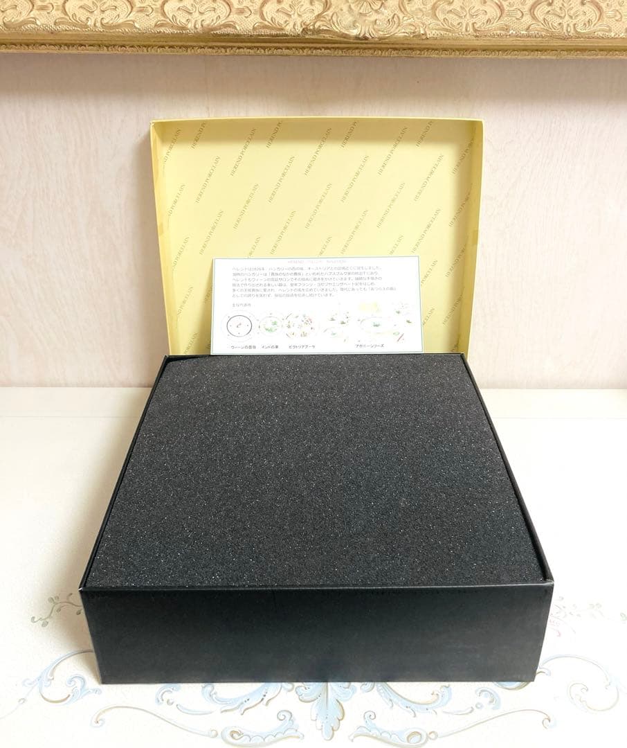 ◾️ヘレンド◾️フラワーブルーリボン/エレガントウォールクロック/定価12万円