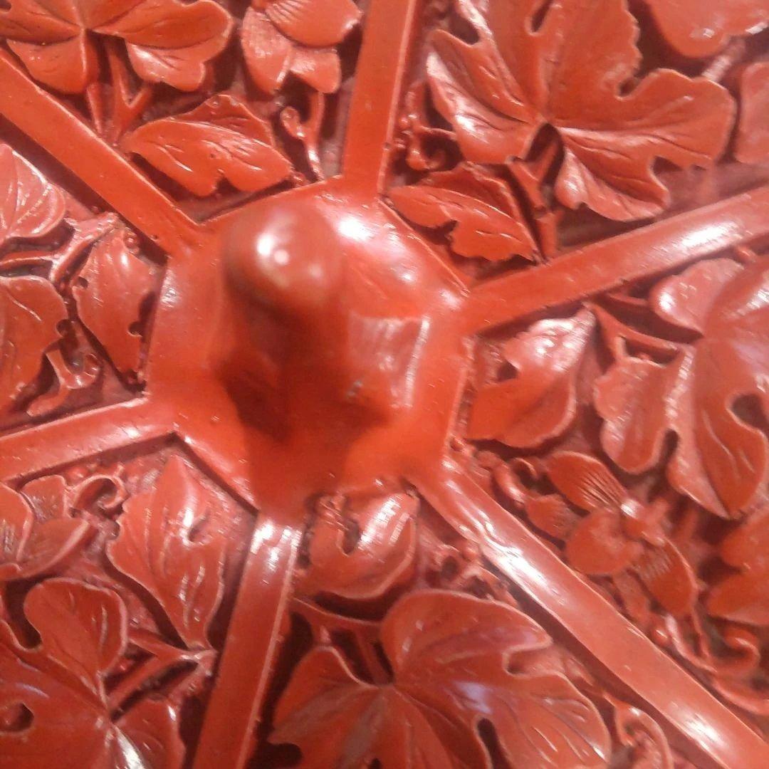 堆朱 中国美術工芸品 伝統美術蓋物 小箱