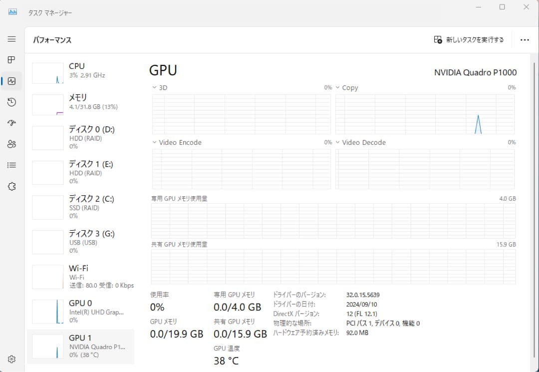 最終) DELL Precision 3430 i7 8700 32Gb 256