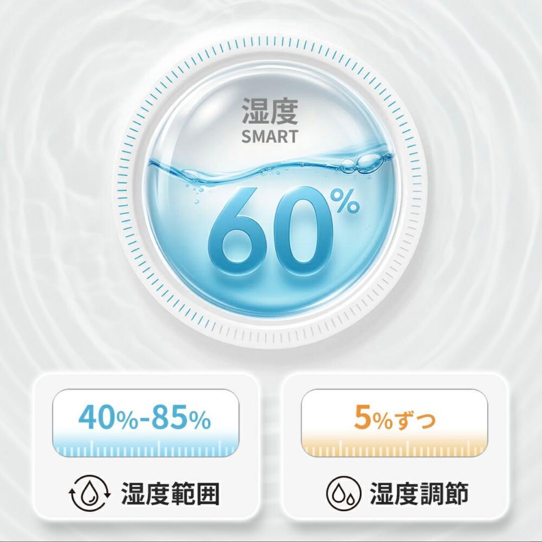 AI自動調湿 5L 気化式 加湿器 プラズマ 4重除菌 大容量 加湿器